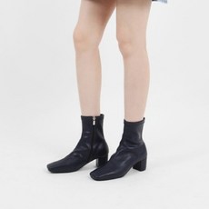 사각코 베이직 스판 앵클부츠 5cm d1022