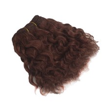 BJD球形關節娃娃DIY蓬鬆假髮, 07 栗色