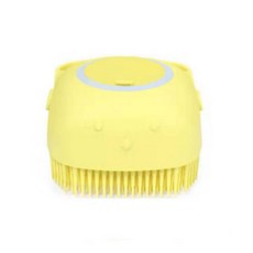 矽膠按摩沐浴刷 DC-011, 黃色的, 2個, 1件
