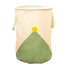 洗衣籃 350*500mm, 28綠色三角形, 1個