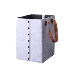 布料可折疊洗衣籃, 灰色, 1個