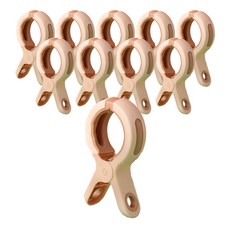 논슬립 빨래집게, 10개, 베이지