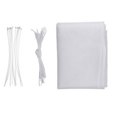 樓梯安全防護網, 1個, 白色的