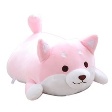 Nature Times可愛柴犬玩偶, 38cm, 眼睛粉紅色