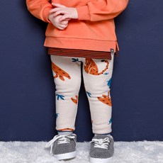 밀크마일 아동용 트윈스치치왕 기모 레깅스