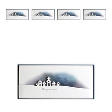 DBD Aurora 聖誕卡, 藍色, 5個