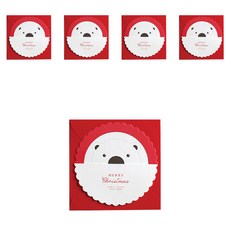 DBD Candy 聖誕卡片, 熊, 5個