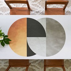 GVEA 皮革防水露營感性美型桌布, 日蝕, 120 x 60cm