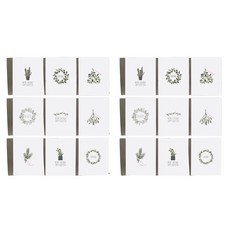 DBD DESIGN Bay Leaf 聖誕卡片 9款套組, 混合色, 2套