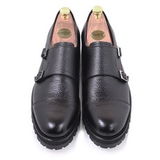 Heritz&K 男士手工皮革孟克帶正裝皮鞋 HKR0028