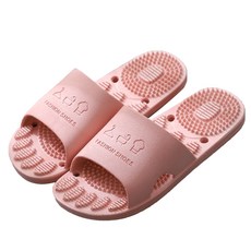 Market A House 指壓防水浴室拖鞋 粉紅色, 1個