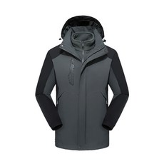 AOULS 男士拼色戶外搖粒絨層搭夾克 #8818