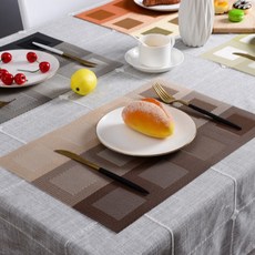 포딜 테이블매트 프레임 컬러 4p, 그레이커피, 45 x 30 cm, 4개