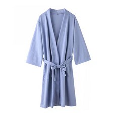 가볍게 걸치는 에어가운 샤워가운 여성용 XXXL 160~180kg, 08 연무 블루, 1개