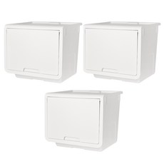 루맥스 큐브 플러스 리빙박스, 아이보리, 48L, 3개