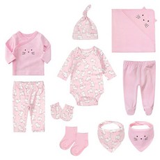 minizone 動物圖案服飾彌月禮盒10件組