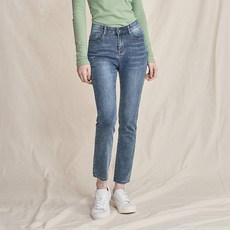 BEVERLY HILLS POLO CLUB 比佛利保羅 女性時尚棉質直筒丹寧長褲 CPJ1W33