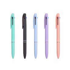 liflin 快乾3色筆 0.5 5支組, 款式隨機, 1組