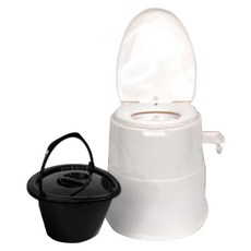 攜帶式獨立馬桶座椅, 白色的, 1個