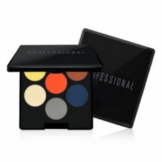 Revssang 專業眼影 6 孔 5, Ivory+Yellow+Orange+Brown+Gray+Blue, 1入