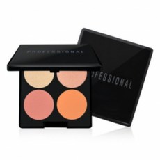 REVECEN Professional 4色眼影盤, Gold+Peach+Coral+Orange, 1入