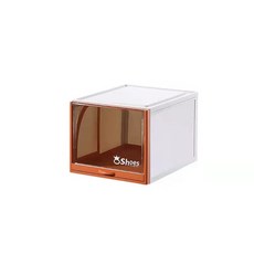 掀蓋式收納鞋盒 橘色, 1個