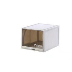 掀蓋式收納鞋盒 白色, 1個