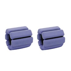 DYC-SPORTS 馬卡龍色矽膠負重手環 2入組, 紫色(手環), 隨機出貨(收納袋)