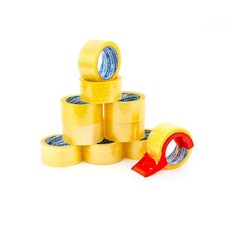 ALPHA 透明膠帶 48mm*40m 10入+迷你膠台, 1套