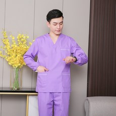 男款醫院制服長袖上衣+長褲