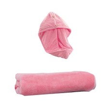 日常分享 浴袍套裝, 粉紅色, 1套