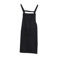 Kepler 大口袋棉質圍裙, 黑色, 1個