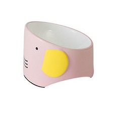 루미미루 반려동물 높은 발 코끼리 그릇 14.8 x 11 x 7 cm, 핑크, 1개