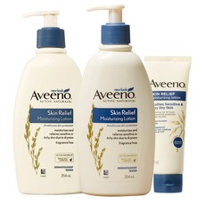 Aveeno 艾惟諾 燕麥高效舒緩保濕身體乳 354ml 2入+攜帶型保濕乳液 71ml, 1組