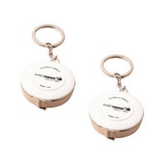 Byeduru攜帶型測量自動捲尺 白色, 2個