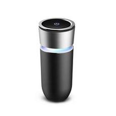 車用攜帶型空氣清淨機, 黑色的, KQ-08