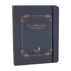 아이씨엘디자인 빈티지 내지 양장 6공 로망스 ver.3 다이어리, 네이비, 1개