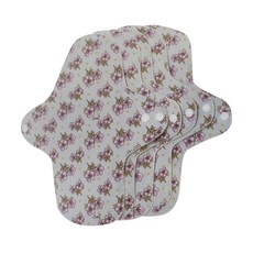 Sumiin 棉質衛生棉 杜鵑花綠色護墊, 5件, 1包