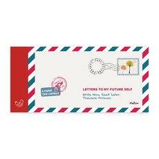 Mellow 精裝書 + 寫給自己的信紙組, 航空郵件, 1套