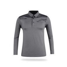 Lucen Lux Golf 男士水波紋印花拼色襯衫 BLU1A410