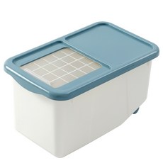 트윈B 진공 쌀통 라이스키퍼 잡곡통 02 20kg 블루, 02 블루, 1개