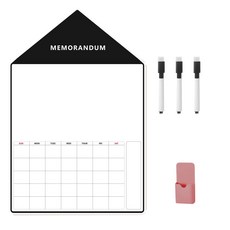 火星冰箱磁鐵板 03 黑屋模型用+筆 3入+筆筒 中型, 磁鐵