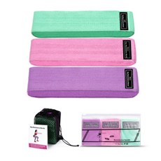 Market Rebe臀部提臀彈力帶 3種+網狀袋子+透明收納包, 混色