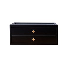 Lumiru 木質首飾收納盒 黑色 31.5 x 19 x 13cm, 1個