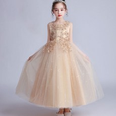 Edgeland 女童費歐娜珠飾長洋裝