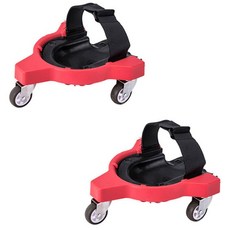 膝蓋保護地磚施工護膝滾筒墊 紅色 002, 2個