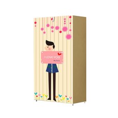 SAERON LAC 簡單鞋櫃 6 步 57 x 27 x 106cm, 男孩棕色