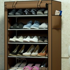 SAERON Bejja簡易鞋櫃 5層, 棕色的