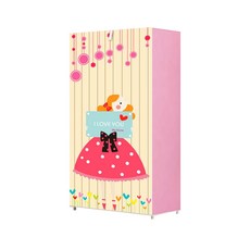 SAERON LAC 簡單鞋櫃 6 步 57 x 27 x 106cm, 粉紅色的女孩