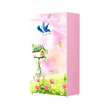 SAERON LAC 簡單鞋櫃 6 步 57 x 27 x 106cm, 花粉紅色